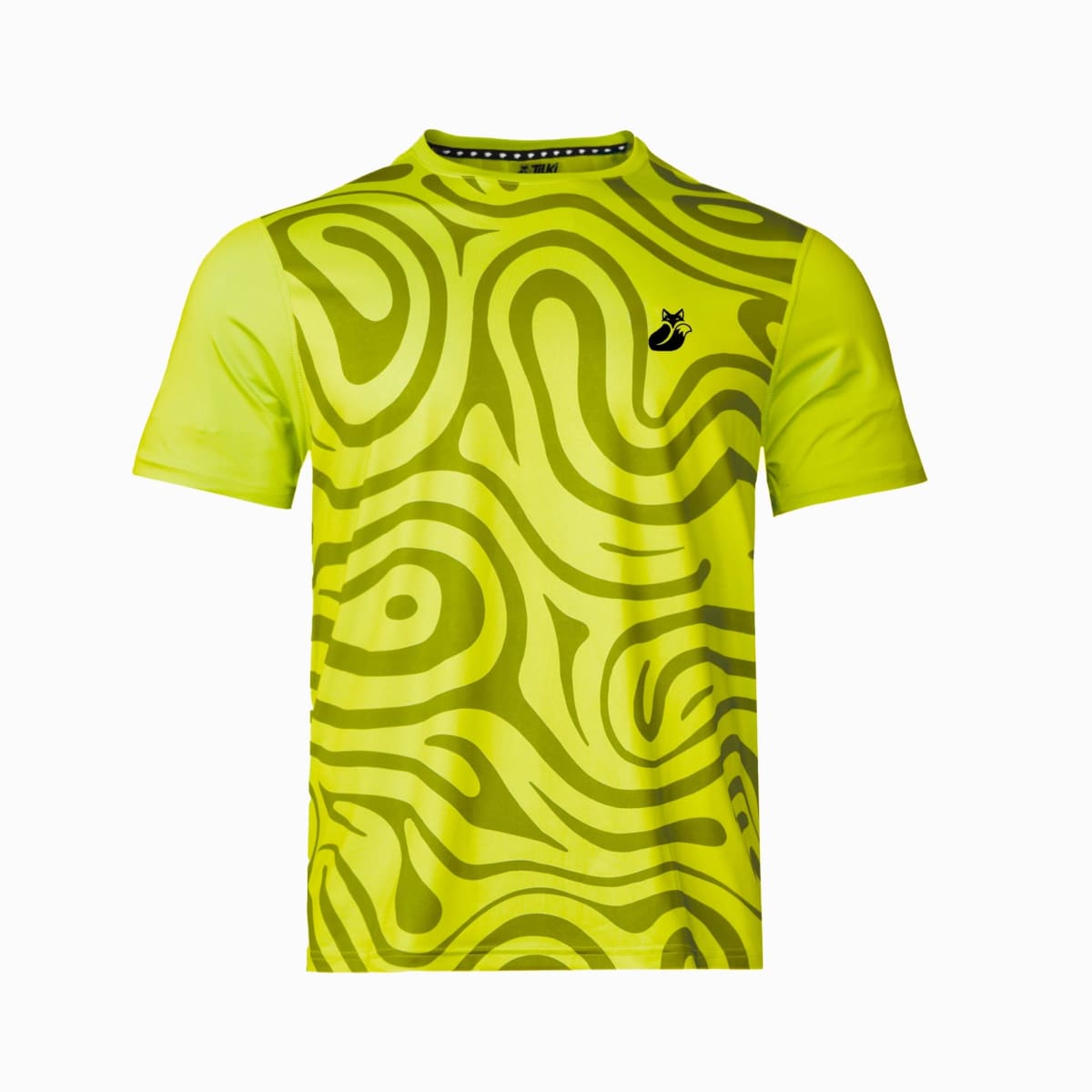 Polera M/C Polyester Full Print Pro Tilki Lehinde Yellow Fluor M25S4