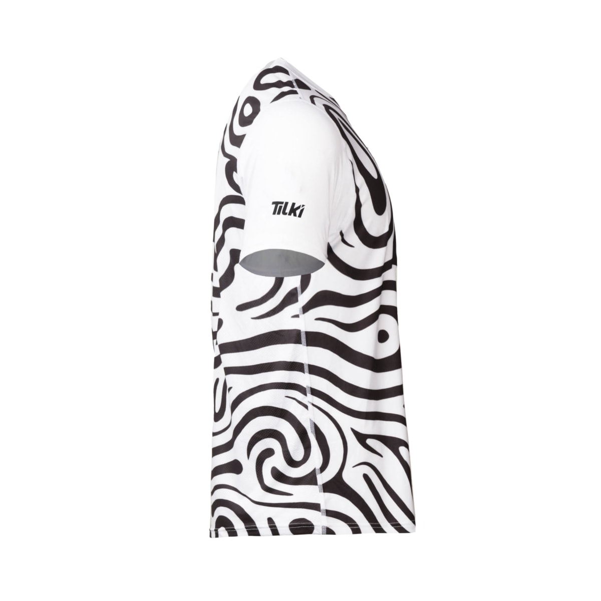 Polera M/C Polyester Full Print Pro Tilki Lehinde White M25S4
