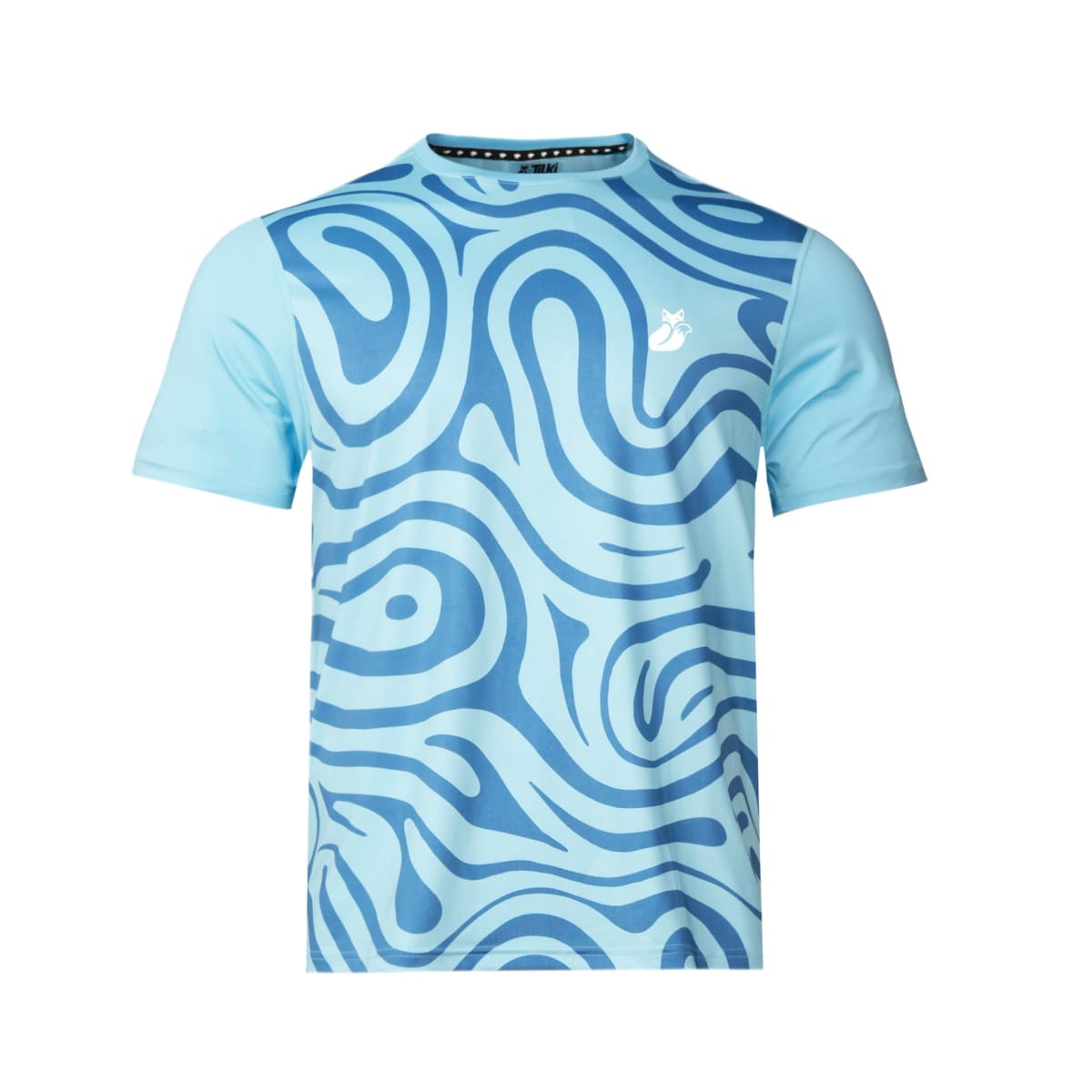 Polera M/C Polyester Full Print Pro Tilki Lehinde Light Blue M25S3