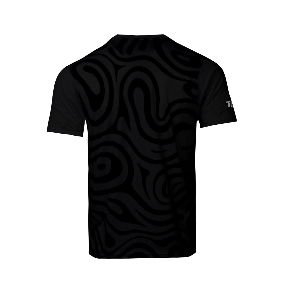 Polera M/C Polyester Full Print Pro Tilki Lehinde Black M25S1