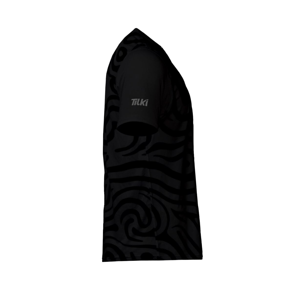 Polera M/C Polyester Full Print Pro Tilki Lehinde Black M25S3