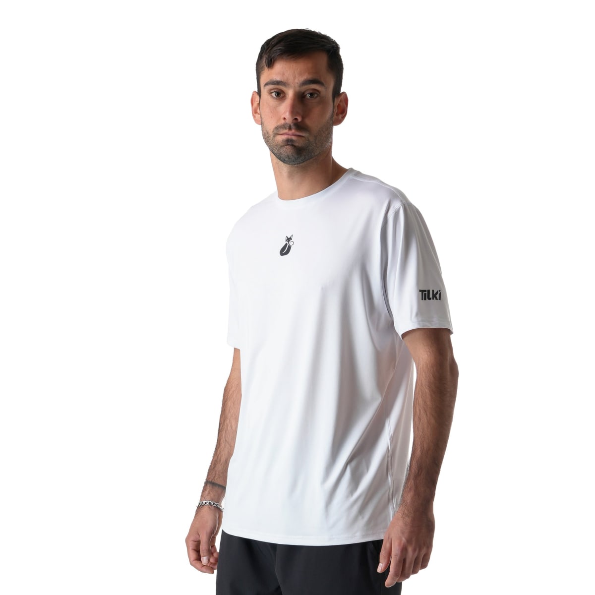 Polera M/C Poly Tilki Temel White M24W1