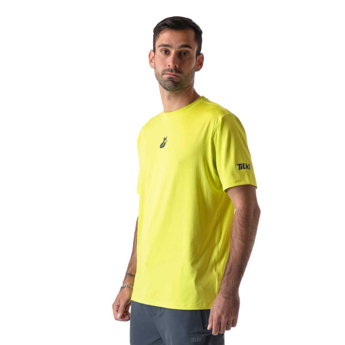 Polera M/C Poly Tilki Temel Yellow Fluor M24W1