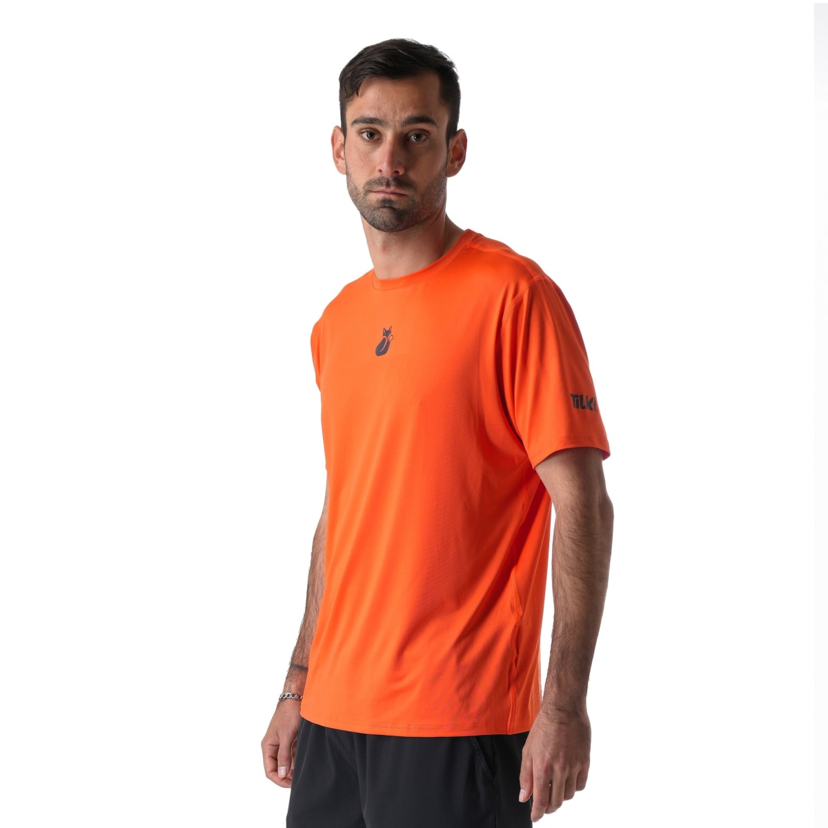 Polera M/C Poly Tilki Temel Orange M24W1