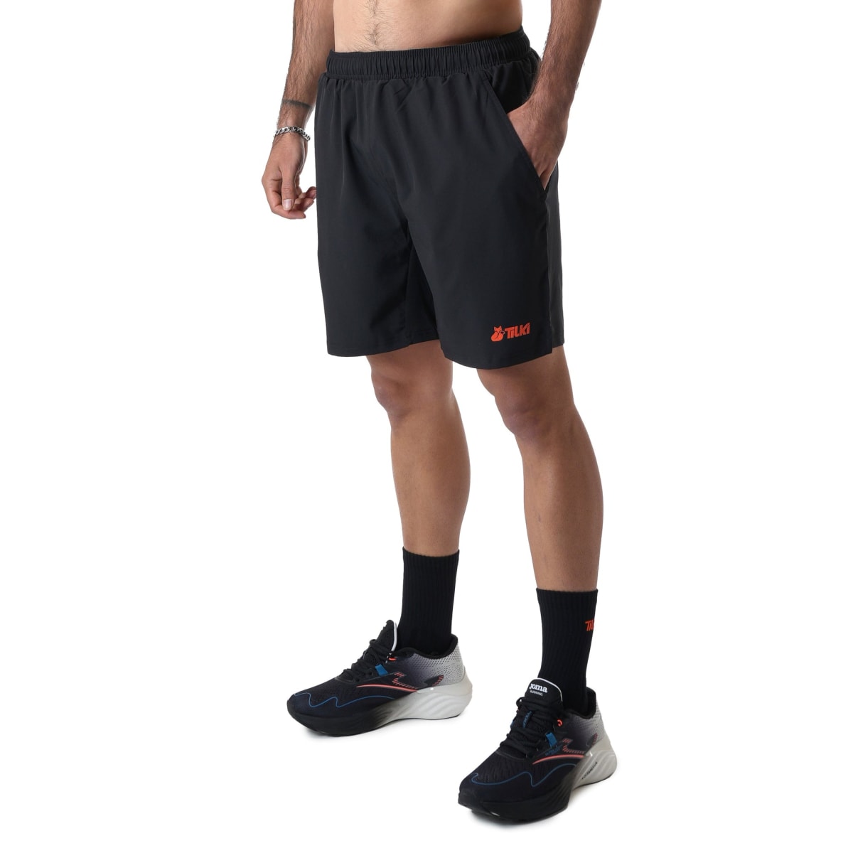 Short Poly Tilki  Temel Black/Orange M24W1