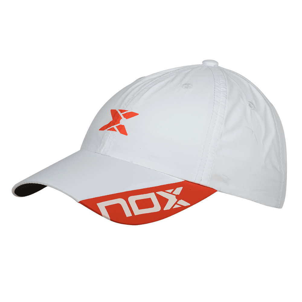 Gorro Nox Blanca Logo Rojo3