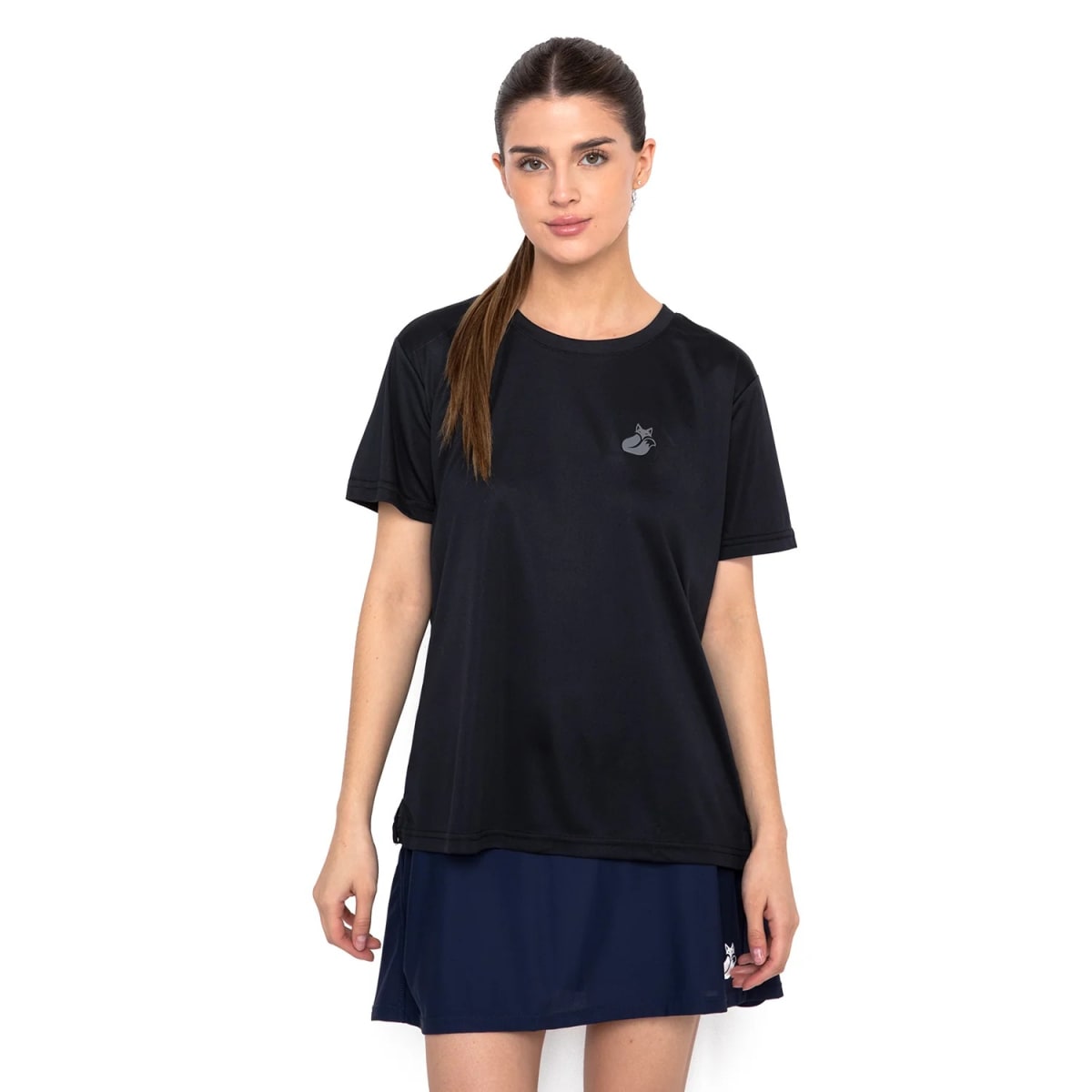 Polera Khombi Mujer Tilki Temel Black/Grey W26S4