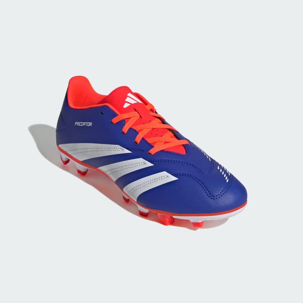 Zapato de Fútbol Adidas Predator Club Multiterreno Lucid Blue / Cloud White / Solar Red5