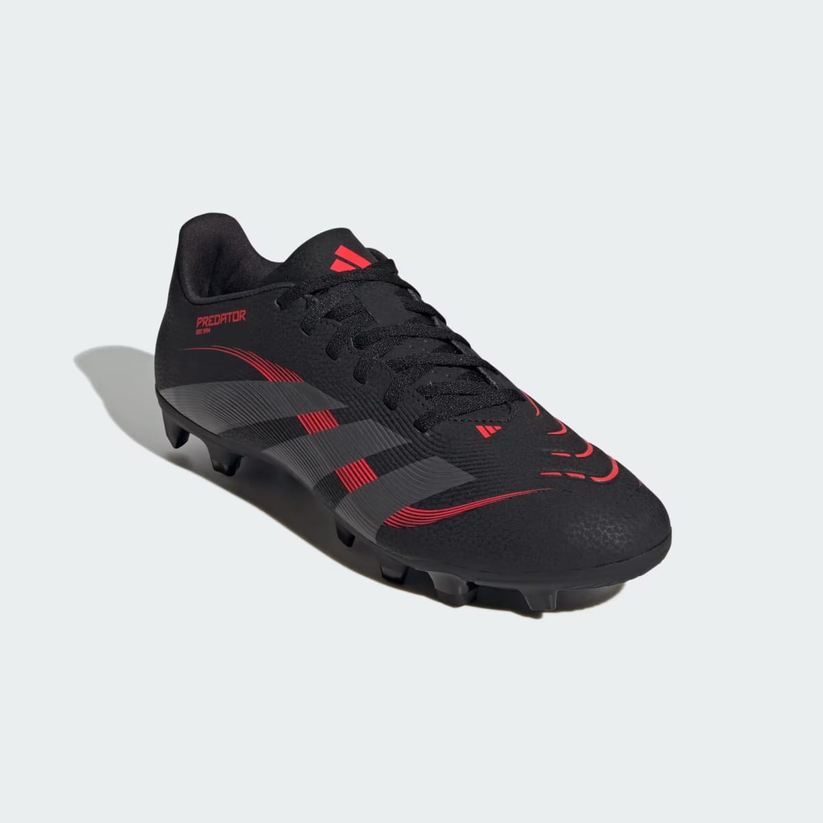 Zapato de Fútbol Adidas Predator Club Multisuperficie Core Black / Grey Four / Lucid Red4