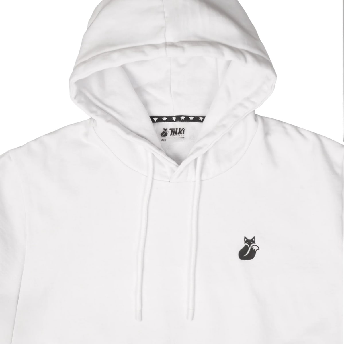 Hoodie Agir Tilki Lehinde White/Black M25S3