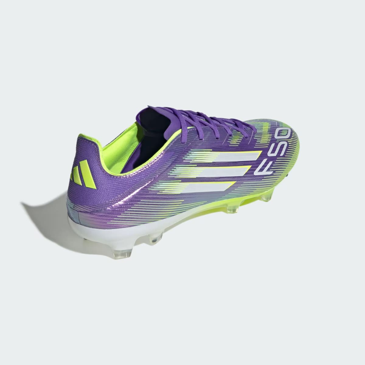 Zapato de Futbol Adidas F50 Pro Firme/Multiterreno Purple Rush / Cloud White / Lucid Lemon6