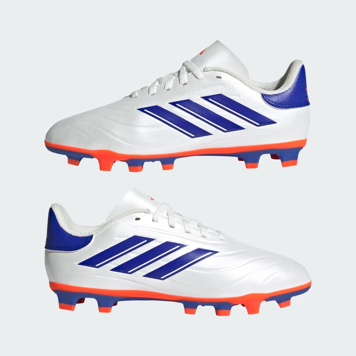 Zapatos de Fútbol Adidas Copa Pure 2 Club Multiterreno Niños Cloud White / Lucid Blue / Solar Red8