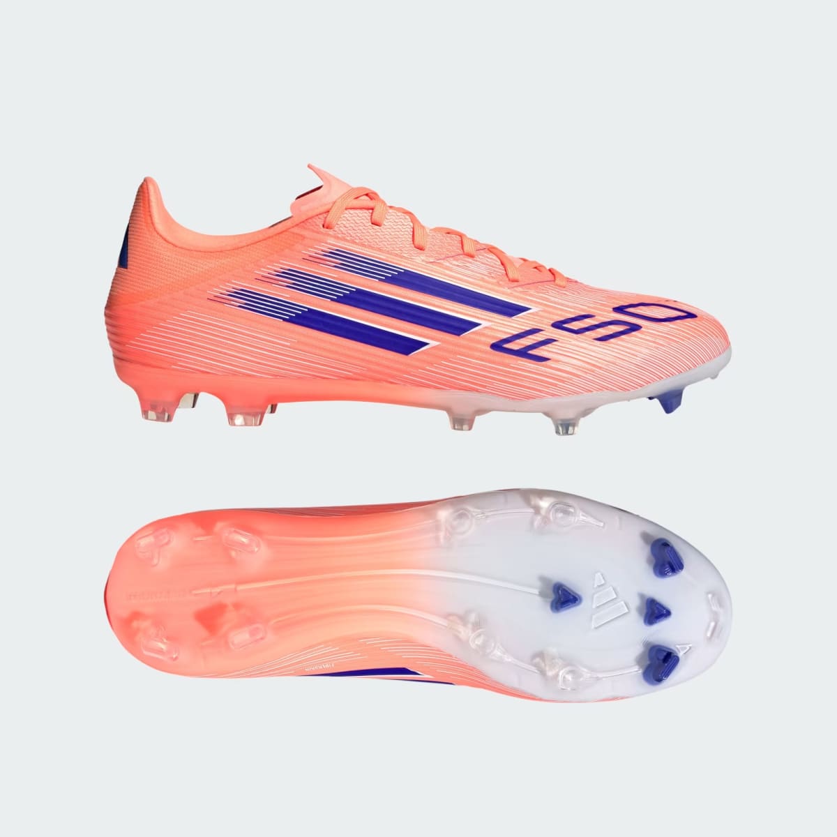 Zapato de Fútbol Adidas F50 League Multiterreno Beam Orange / Lucid Blue / Cloud White1