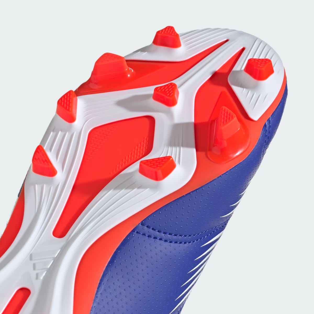 Zapato de Fútbol Adidas Predator Club Multiterreno Lucid Blue / Cloud White / Solar Red8