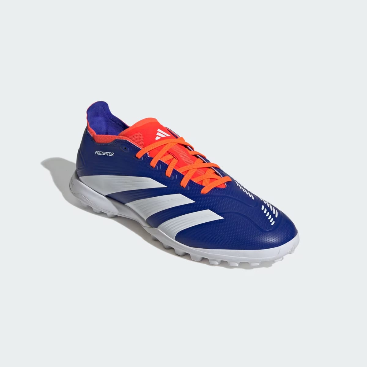 Zapatos de Fútbol Adidas Predator League Pasto Sintético Lucid Blue / Cloud White / Solar Red7