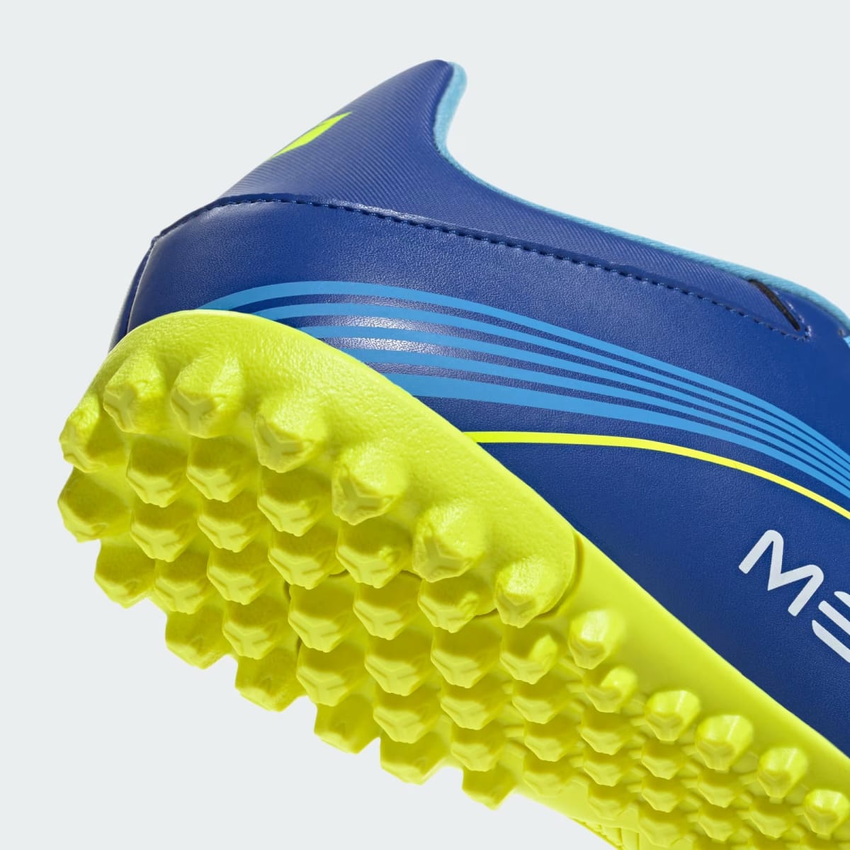 Zapato de fútbol Adidas F50 Messi Club Pasto Sintético Royal Blue / Solar Yellow / Semi Blue Burst9
