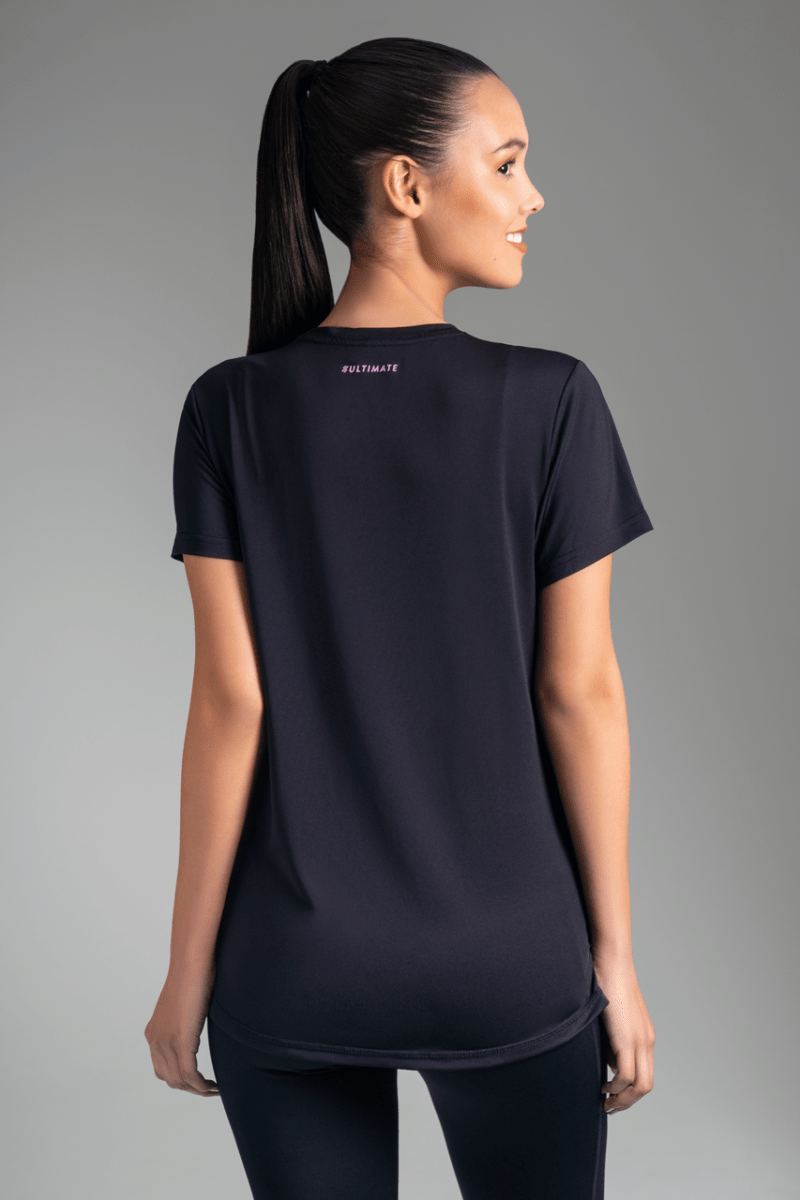 Ultimate Polera MC Sport Mujer Black1