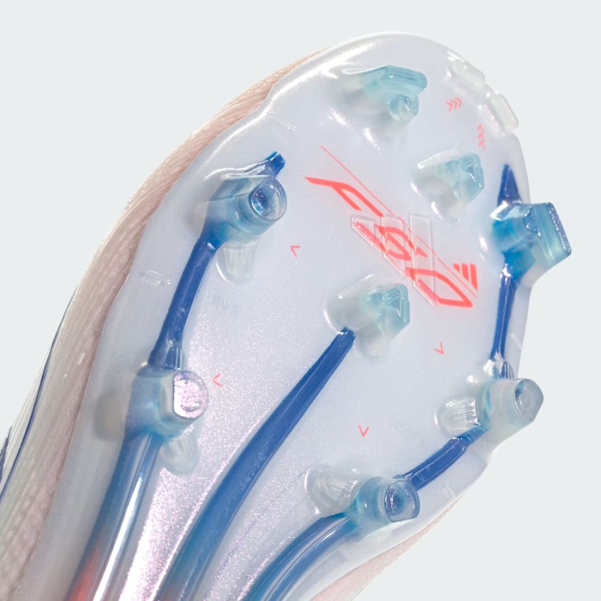 Zapato de Futbol Adidas F50 Elite Corte MedioTerreno Firme Cloud White / Lucid Blue / Solar Red8