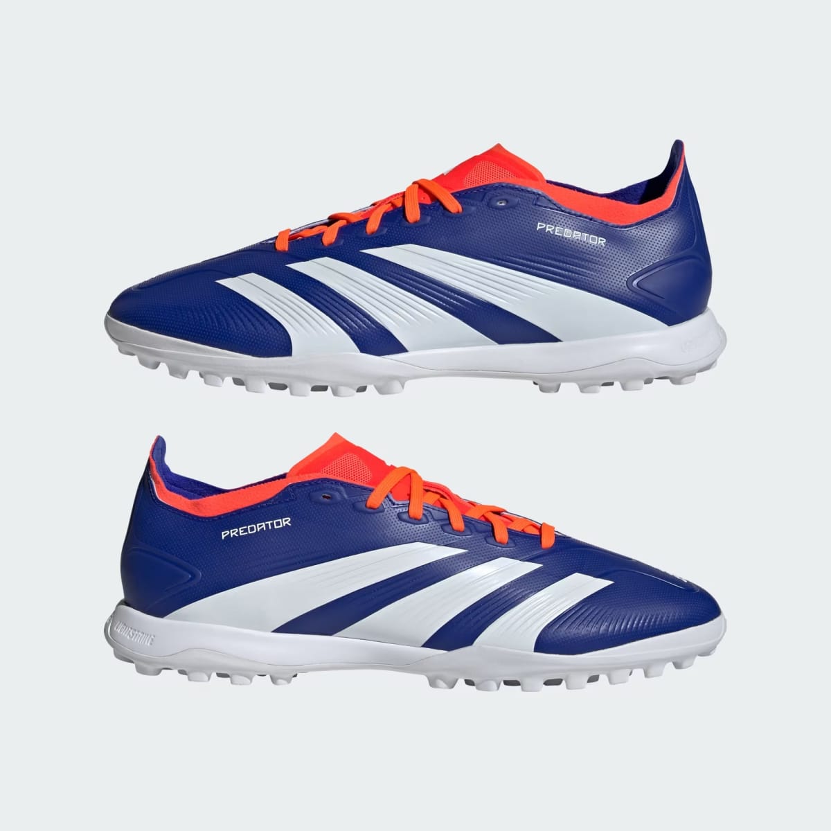 Zapatos de Fútbol Adidas Predator League Pasto Sintético Lucid Blue / Cloud White / Solar Red9