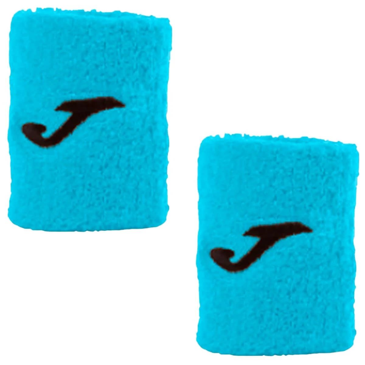 Muñequera Joma Corta Celeste Logo Negro X21