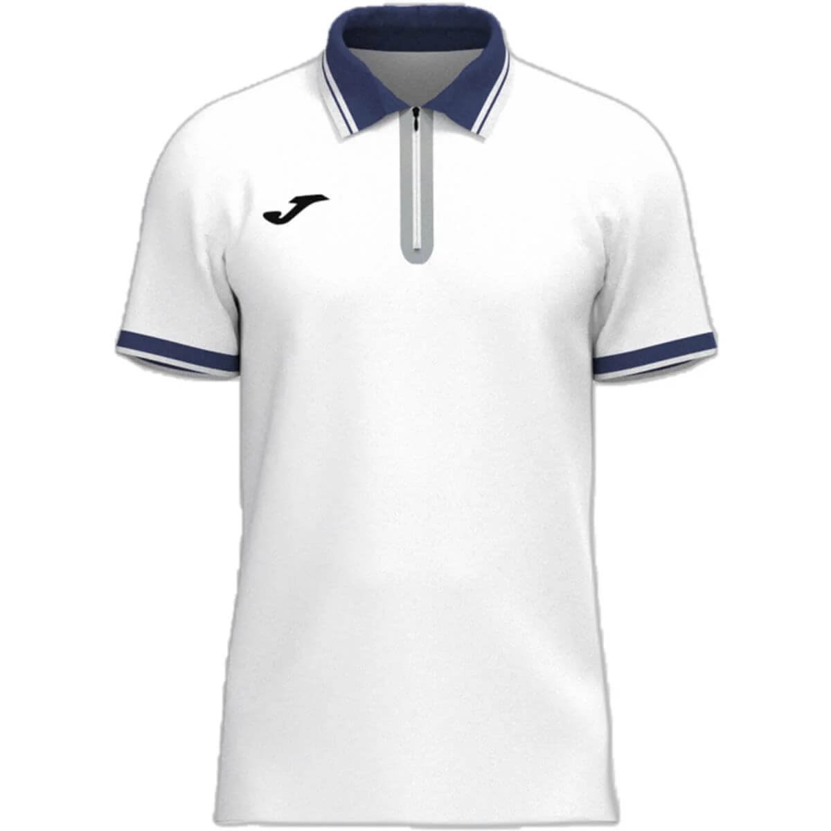 Polera Joma Torneo Sleeve Polo White1