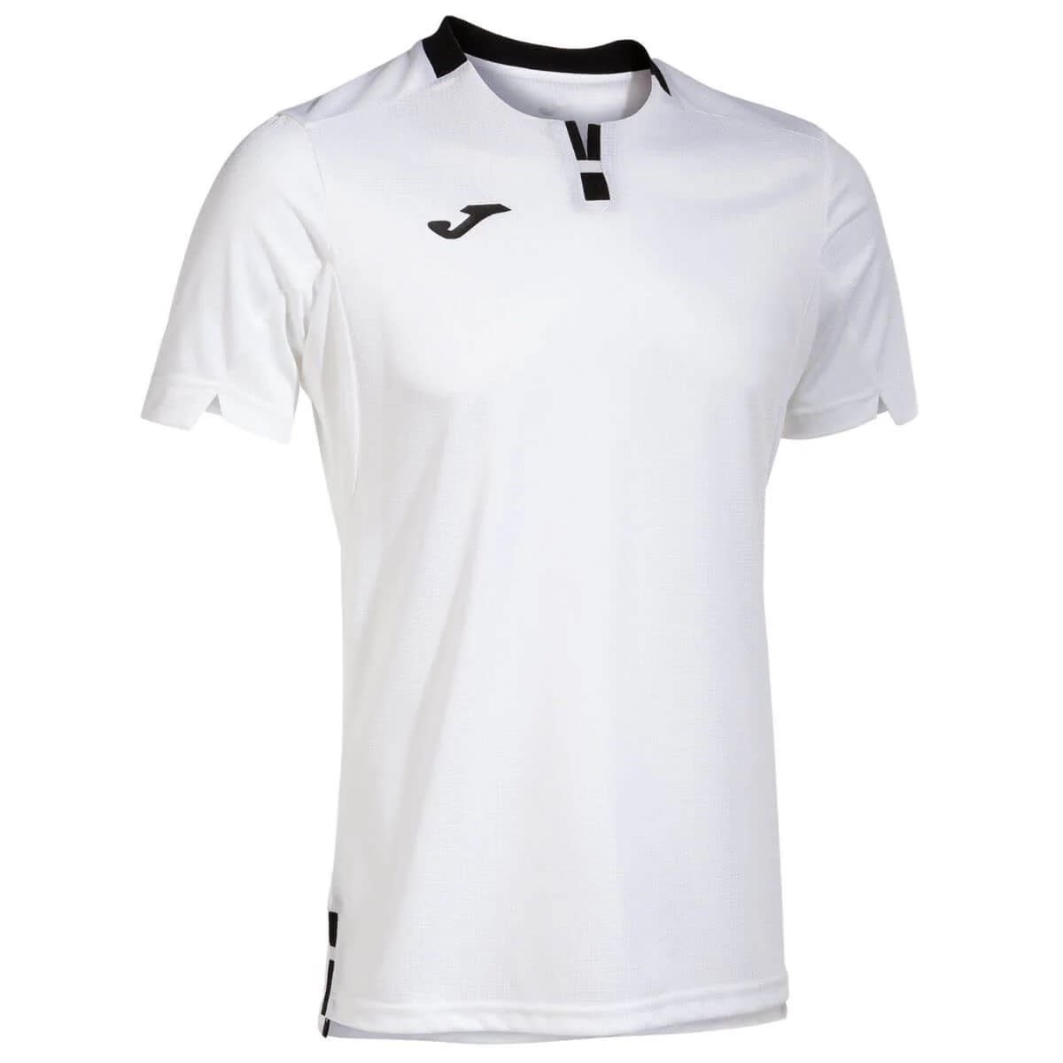 Polera Joma Ranking Blanco Cuello Negro1