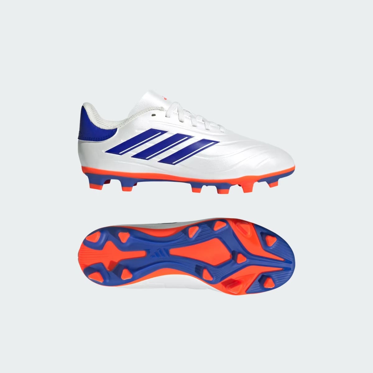 Zapatos de Fútbol Adidas Copa Pure 2 Club Multiterreno Niños Cloud White / Lucid Blue / Solar Red1