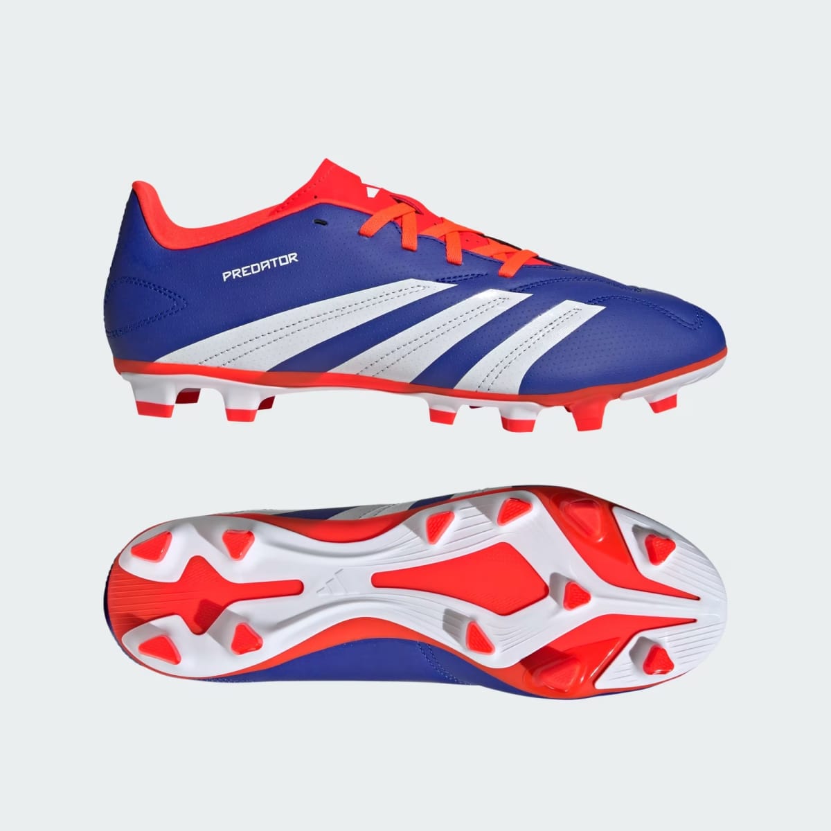 Zapato de Fútbol Adidas Predator Club Multiterreno Lucid Blue / Cloud White / Solar Red1