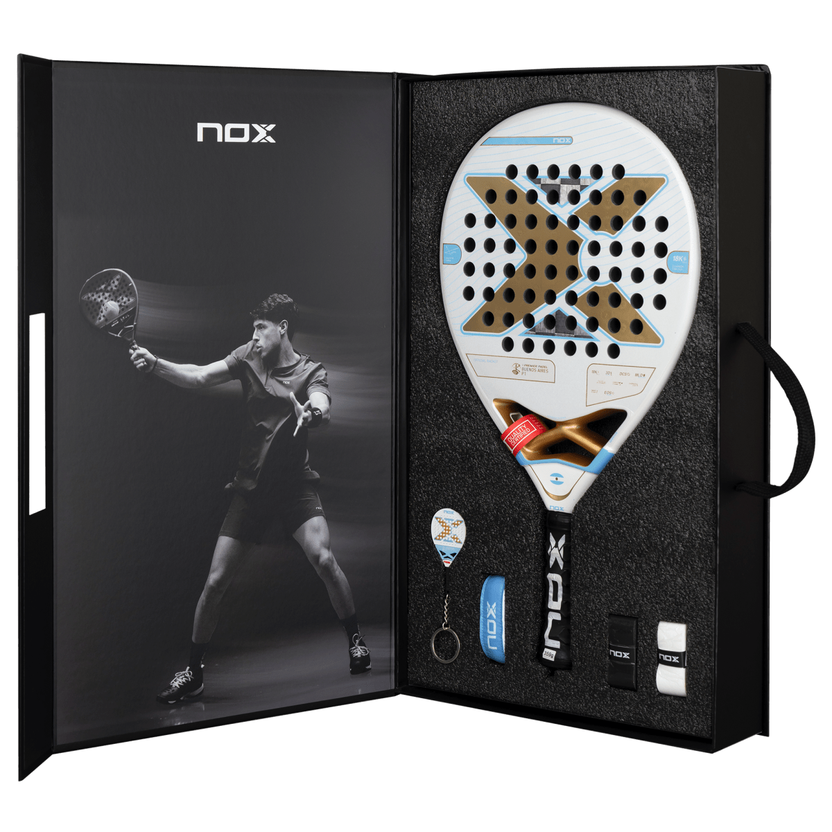 Pala Padel Nox AT10 Luxury Genius 18K Alum Buenos Aires Exclusive Edition 202610