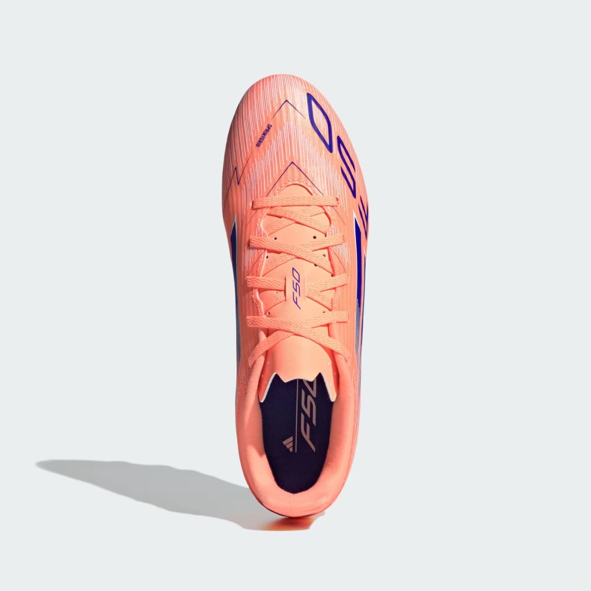 Zapato de Futbol Adidas F50 Club Firme/Multiterreno Beam Orange / Lucid Blue / Cloud White3