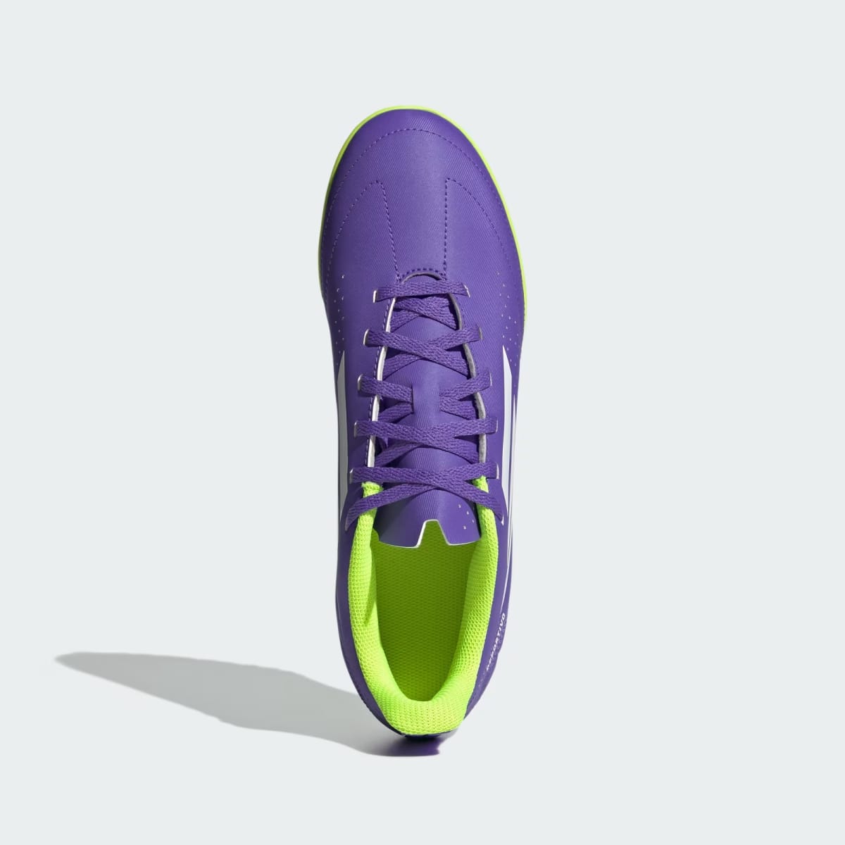 Zapato de Fútbol Adidas Deportivo lll Purple Rush / Cloud White / Lucid Lemon3