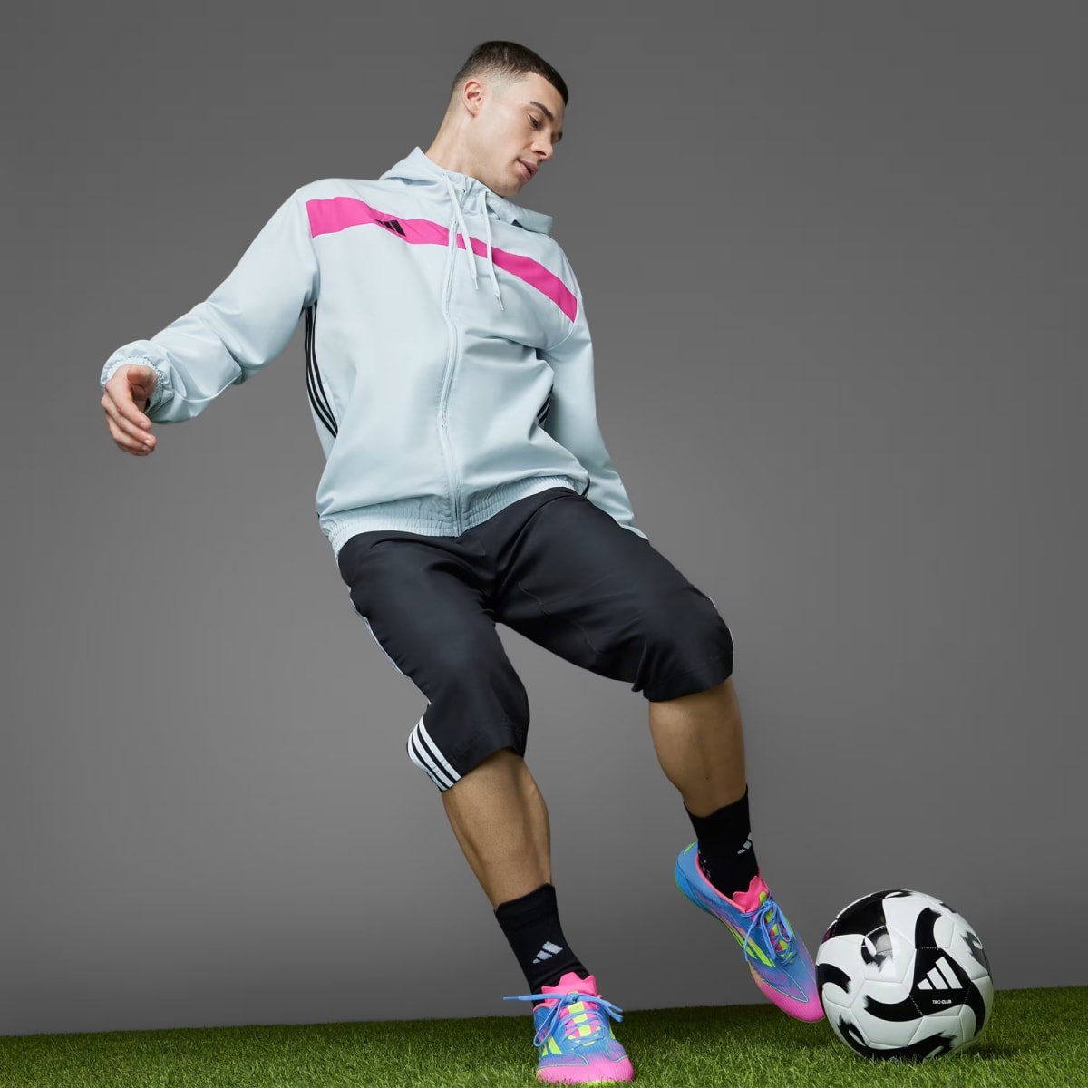 Zapato de fútbol Adidas F50 League Terreno Firme/Multiterreno Blue Fusion / Lucid Lemon / Lucid Pink9