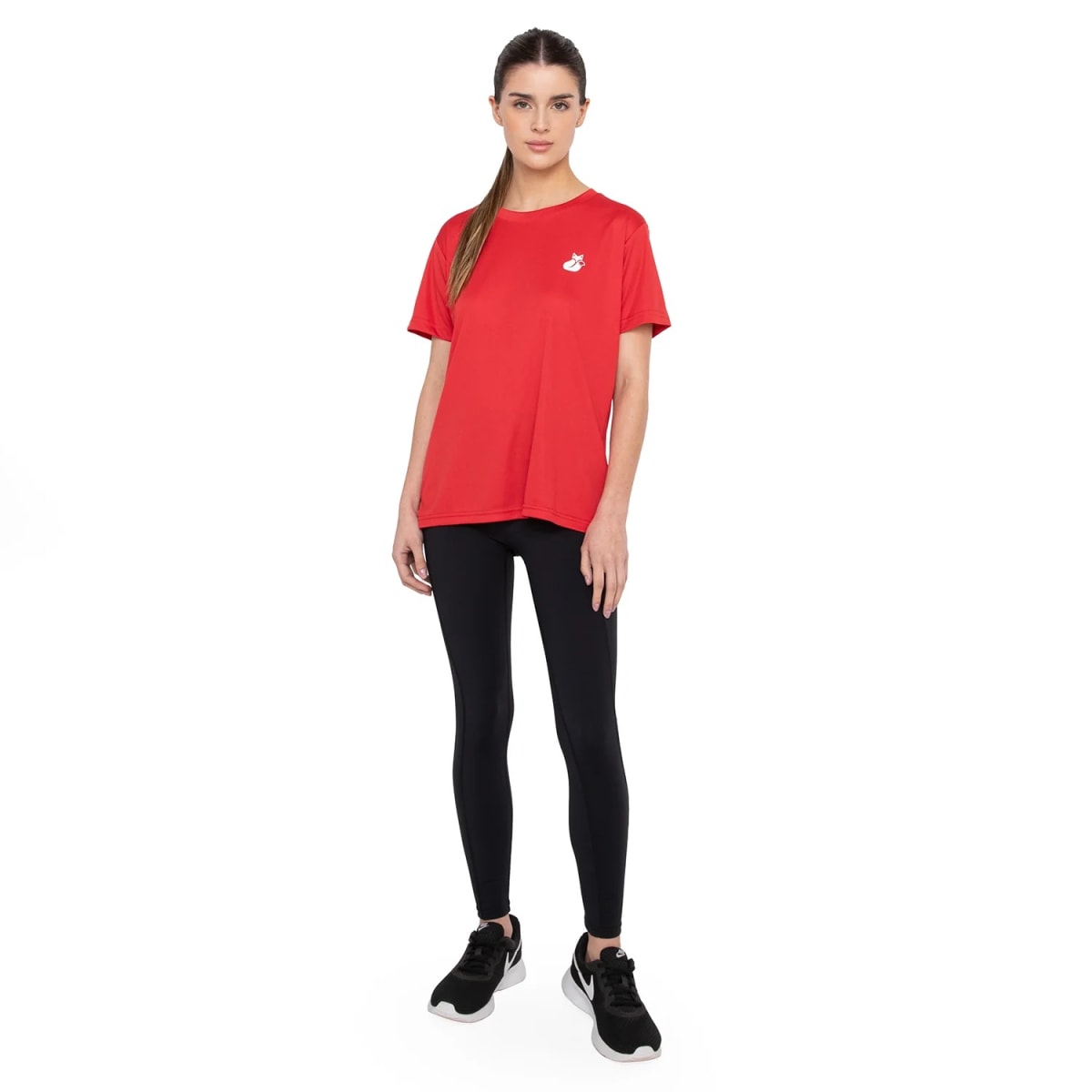 Polera Khombi Mujer Tilki Temel Red/White W26S3