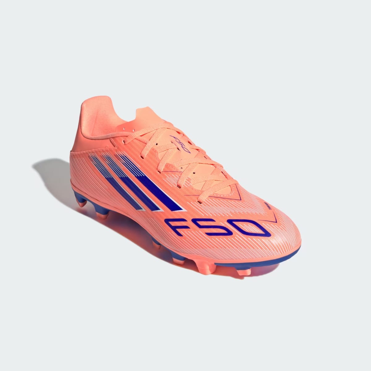 Zapato de Futbol Adidas F50 Club Firme/Multiterreno Beam Orange / Lucid Blue / Cloud White5