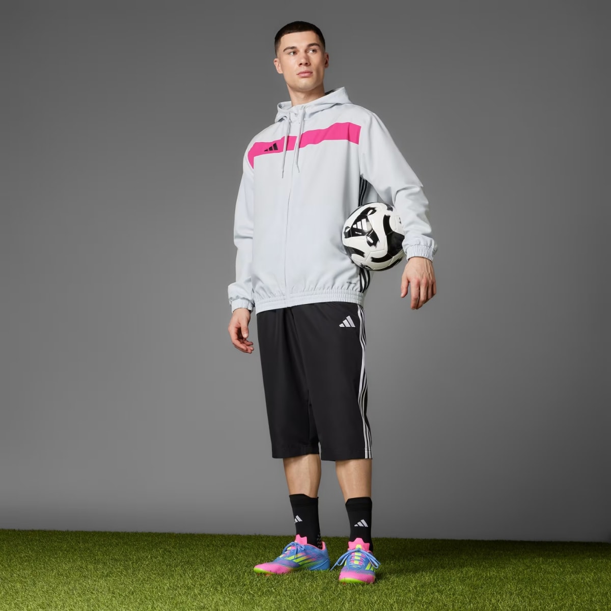 Zapato de fútbol Adidas F50 League Terreno Firme/Multiterreno Blue Fusion / Lucid Lemon / Lucid Pink10