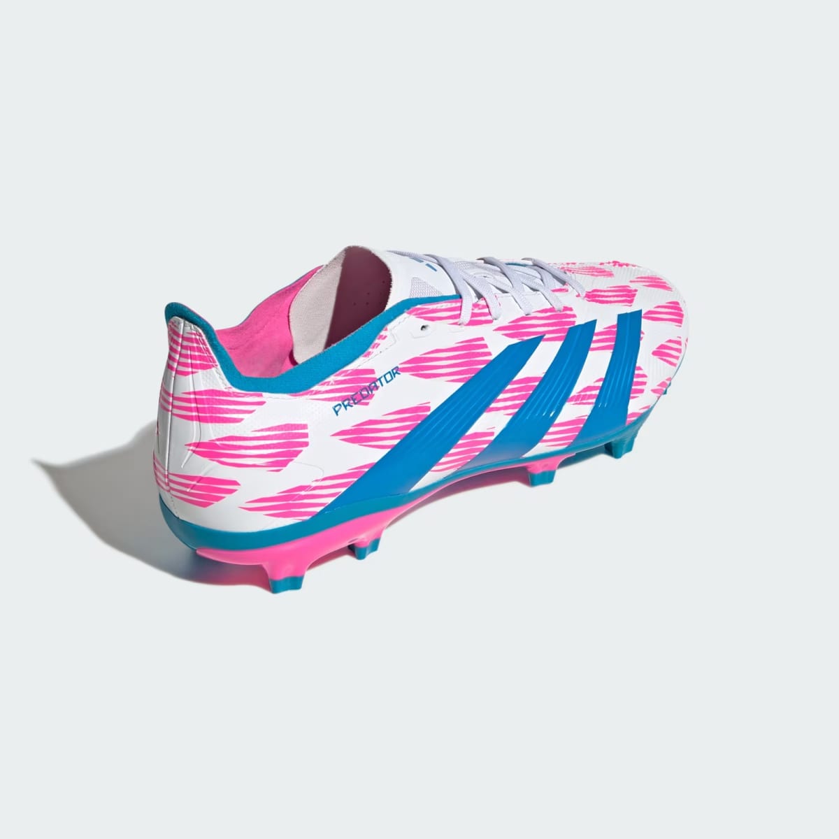 Zapato de Futbol Adidas Predator League FC Cloud White / Solar Blue / Solar Pink1