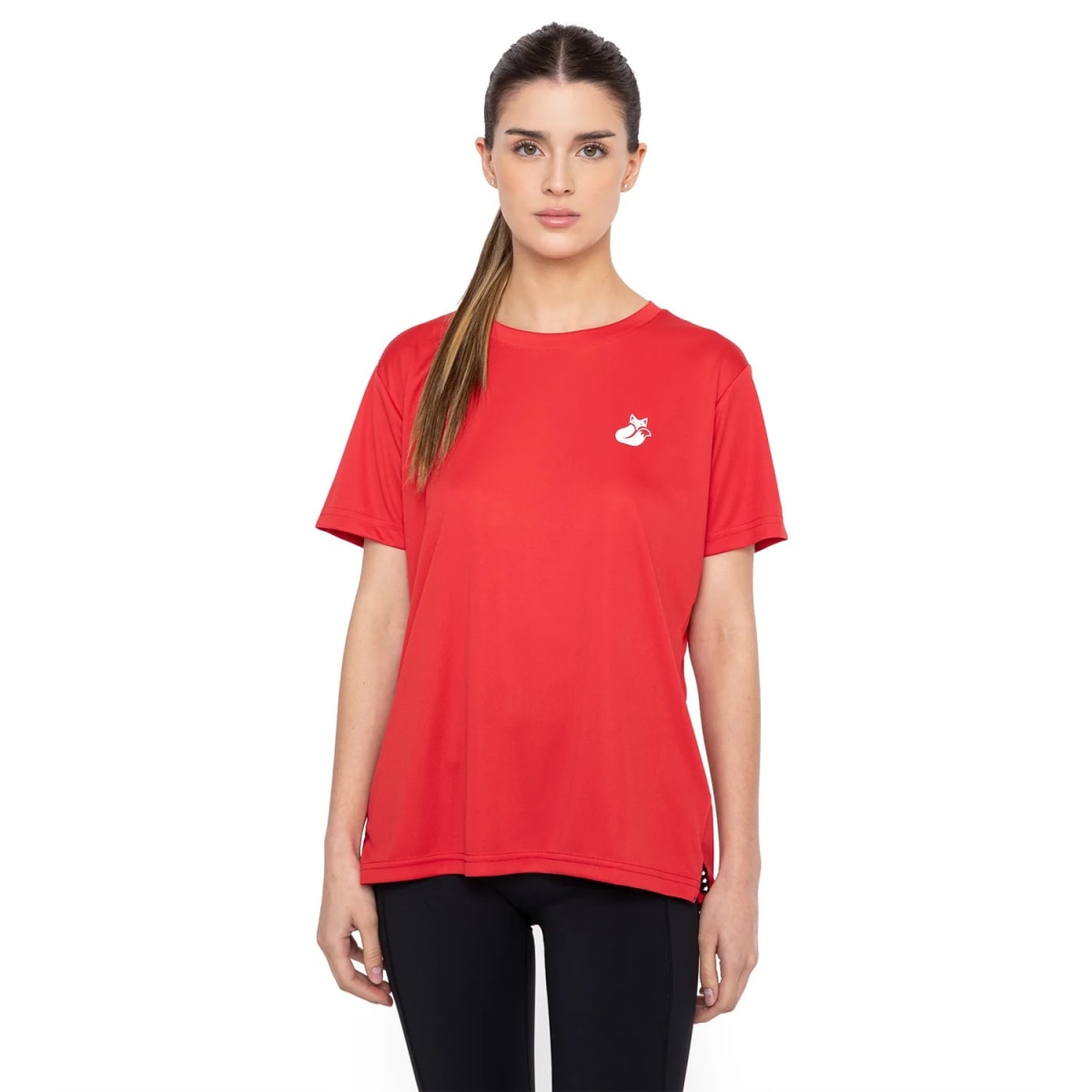 Polera Khombi Mujer Tilki Temel Red/White W26S4