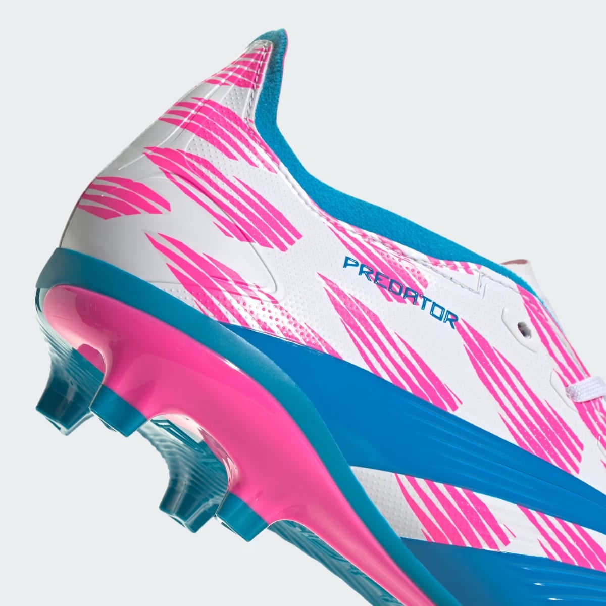 Zapato de Futbol Adidas Predator League FC Cloud White / Solar Blue / Solar Pink7