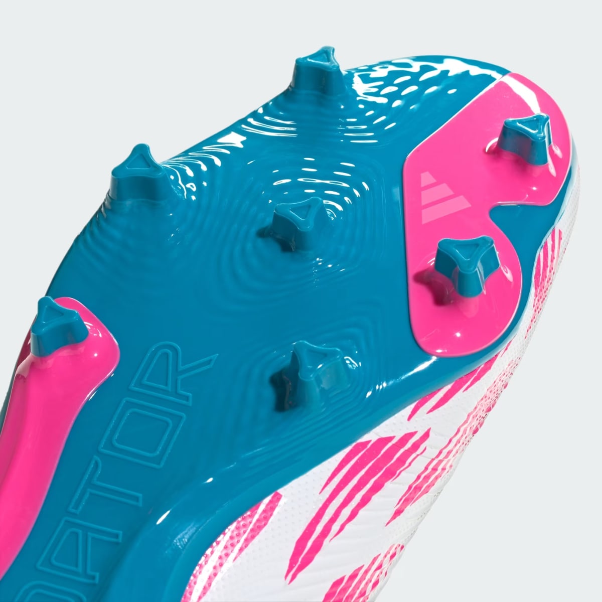Zapato de Futbol Adidas Predator League FC Cloud White / Solar Blue / Solar Pink8