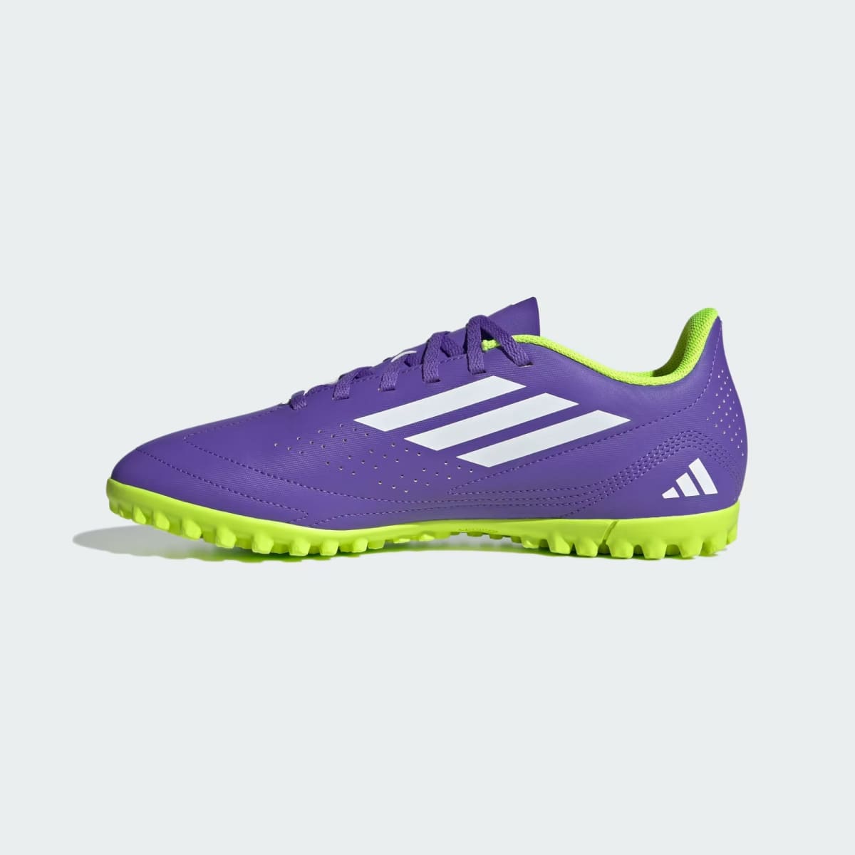 Zapato de Fútbol Adidas Deportivo lll Purple Rush / Cloud White / Lucid Lemon7
