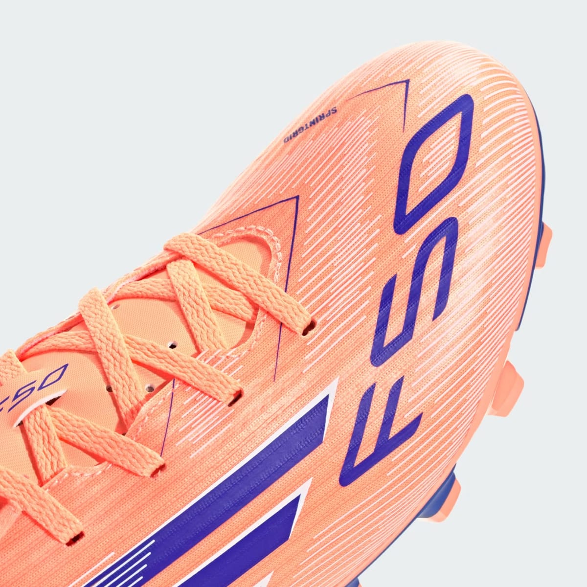 Zapato de Futbol Adidas F50 Club Firme/Multiterreno Beam Orange / Lucid Blue / Cloud White10