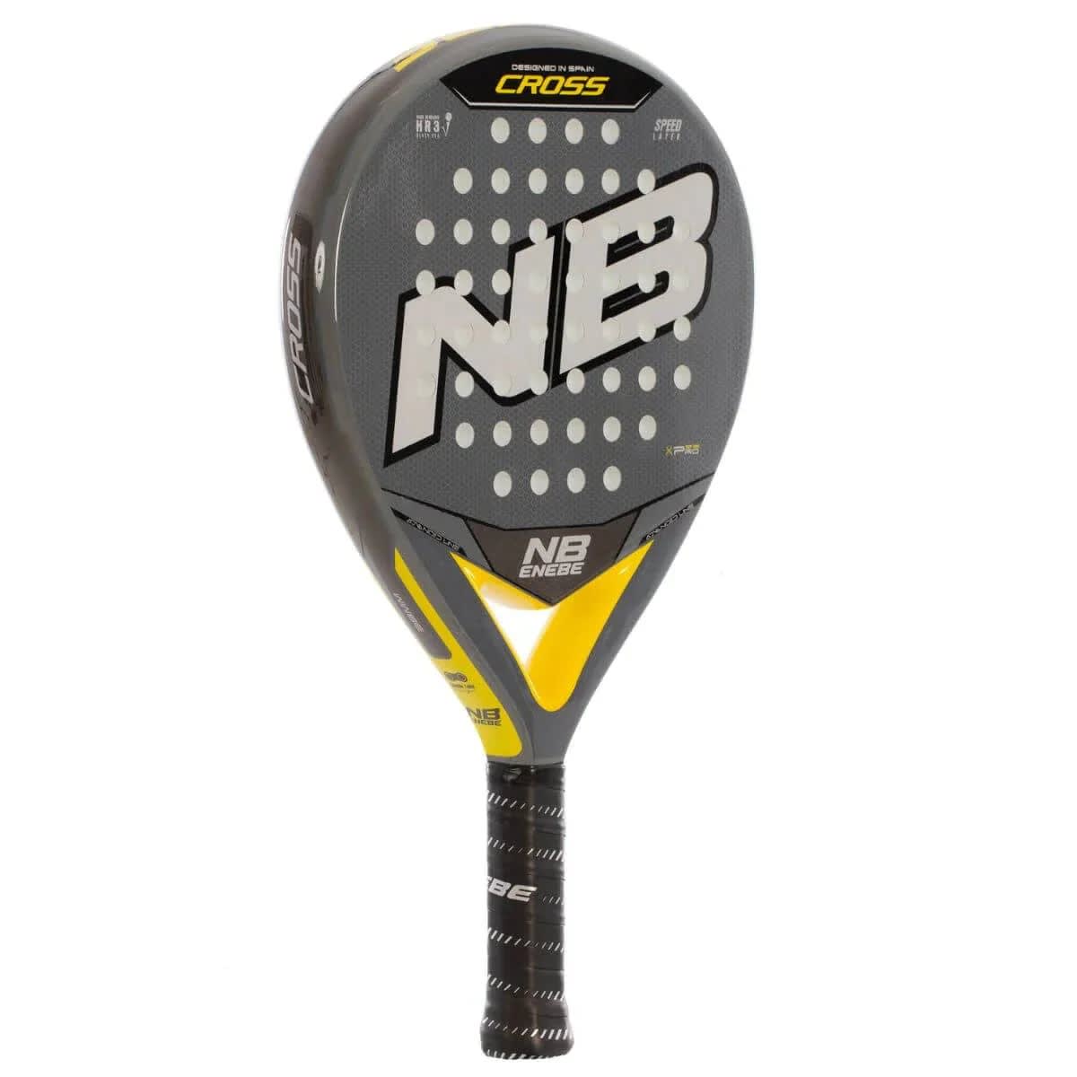 Pala Padel Enebe Cross Gris Amarillo2