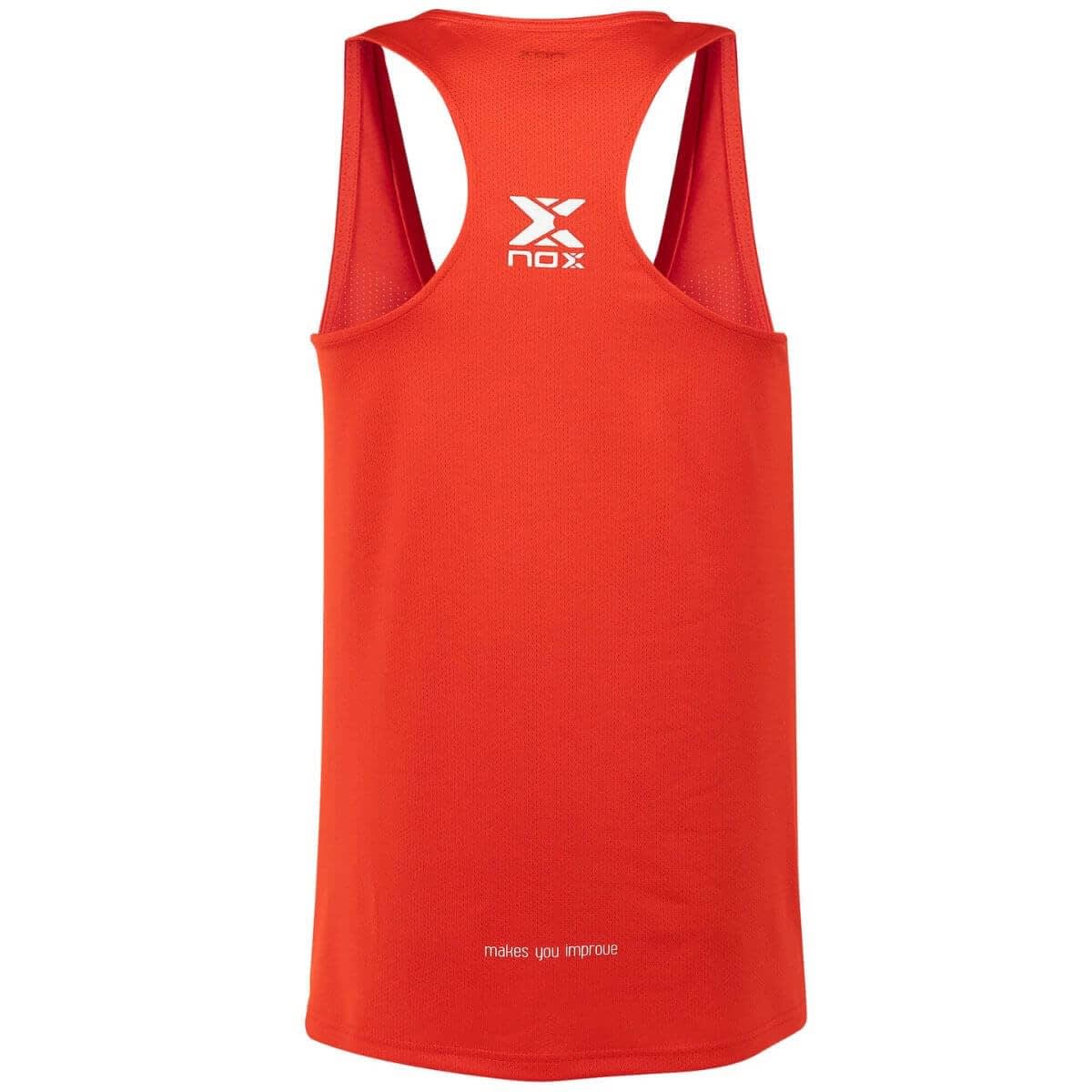 Polera Nox Tirantes Microperforada Team Fit Red1