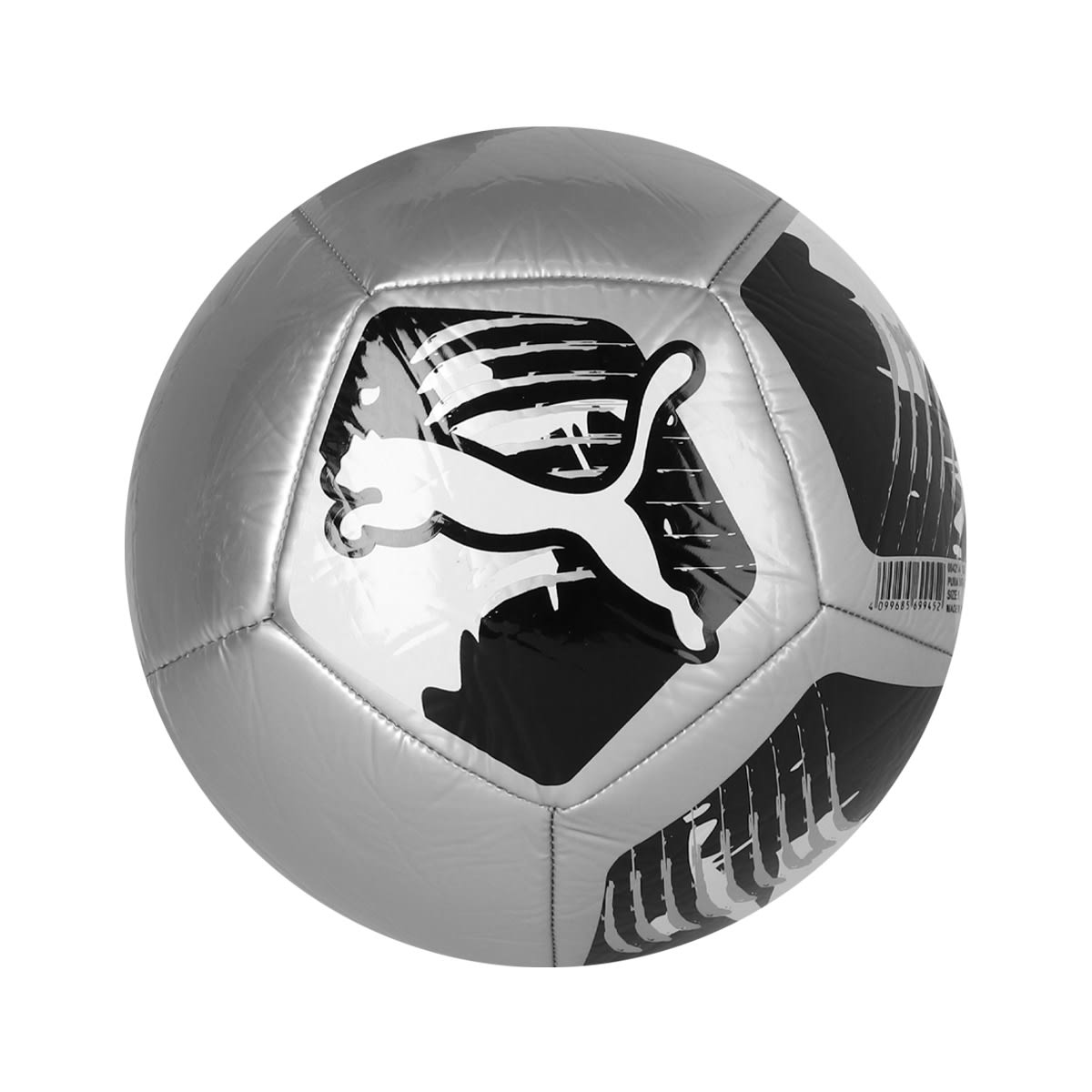 Pelota Fútbol Puma Big Cat Plateado/Negro3