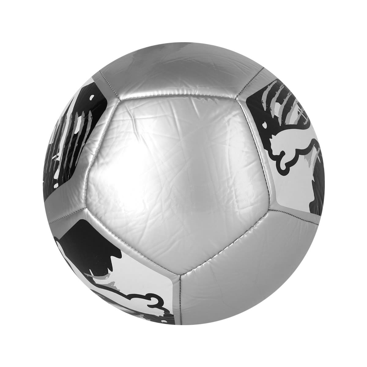Pelota Fútbol Puma Big Cat Plateado/Negro2