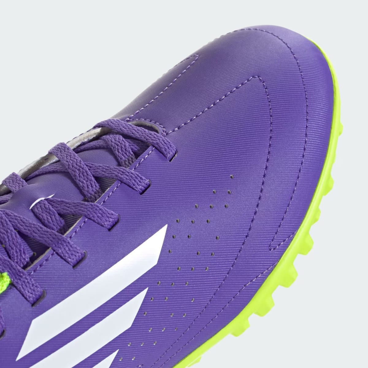 Zapato de Fútbol Adidas Deportivo lll Purple Rush / Cloud White / Lucid Lemon10