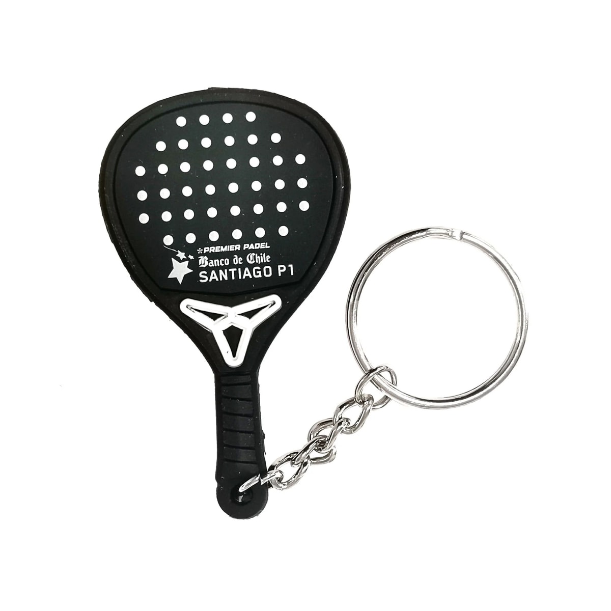 Llavero Pala Premier Padel Santiago P1 Negro Drop Shot1