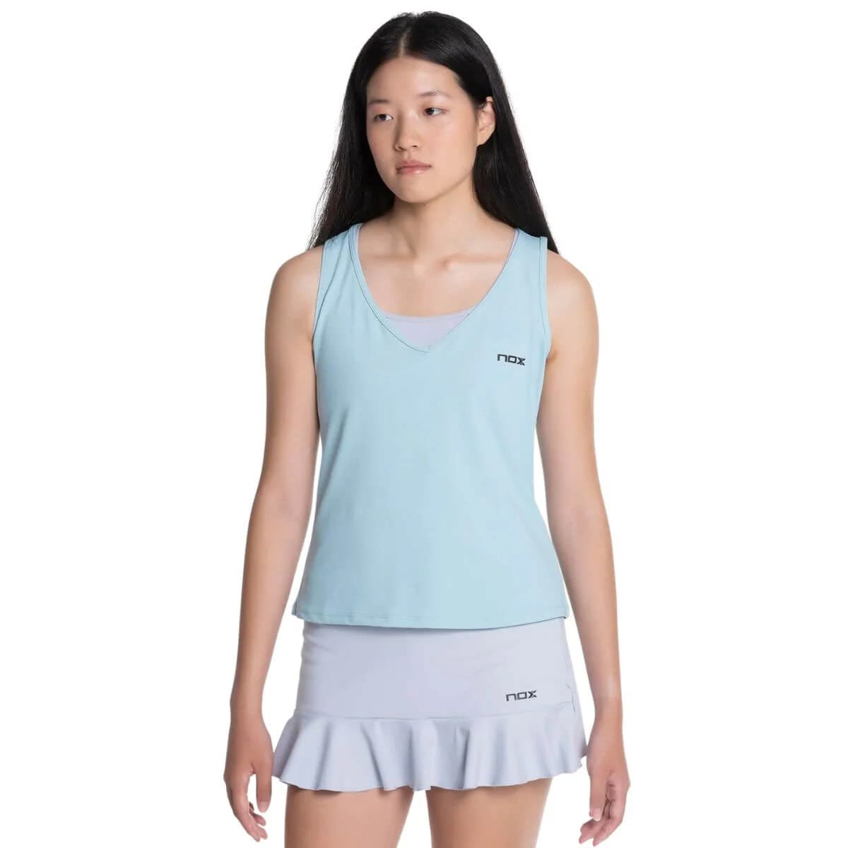 Polera Nox Mujer Tirantes Pro Fit Sky Blue3
