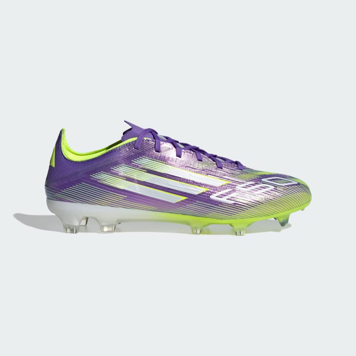 Zapato de Futbol Adidas F50 Pro Firme/Multiterreno Purple Rush / Cloud White / Lucid Lemon2