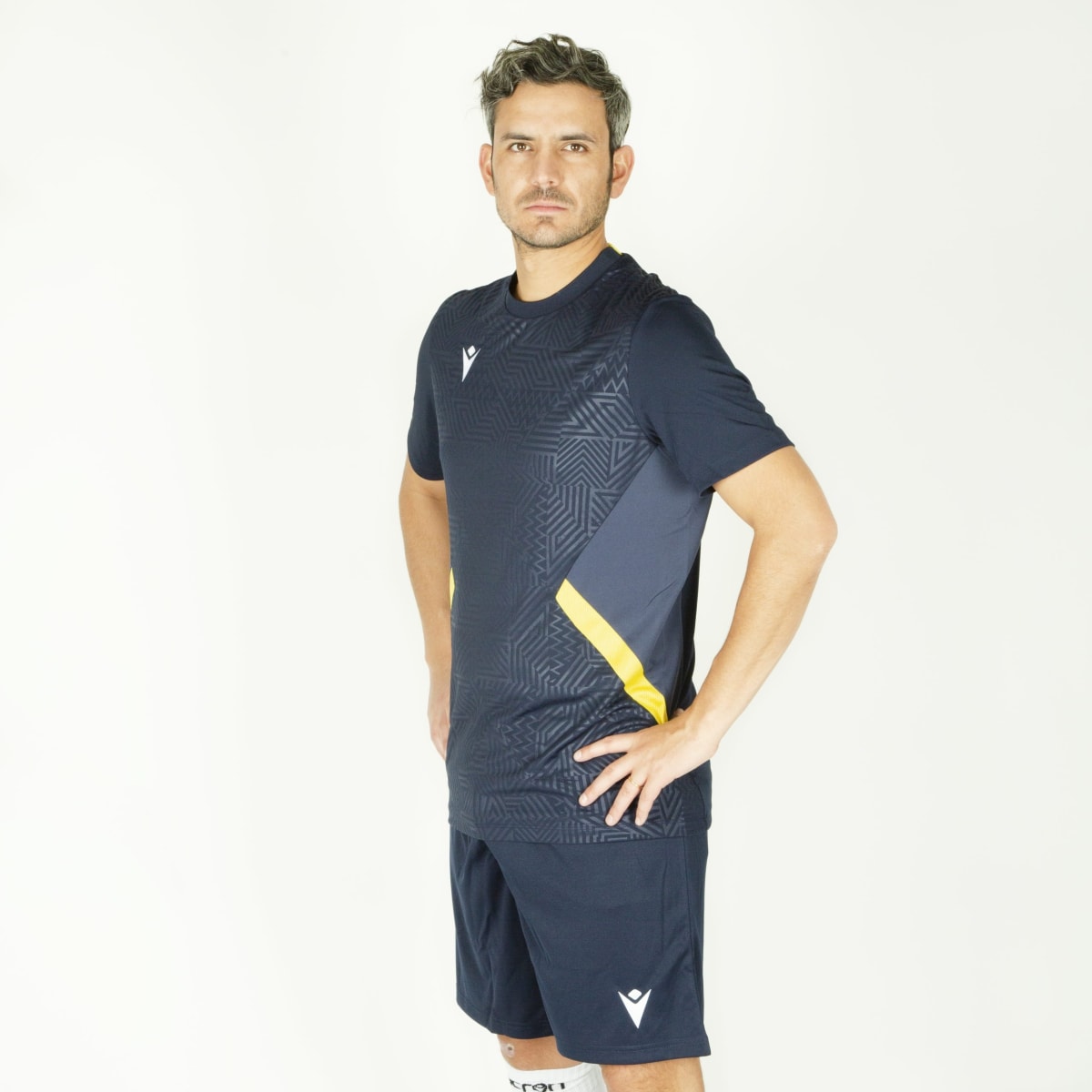 Shedir camiseta futbol hombre Azul Marino/Amarillo6